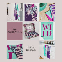 Laden und Abspielen von Videos im Galerie-Viewer, Zebra & Wild Geschirrtücher (2er Set)